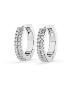 Alternative view of Eternity Earring (Round), 0.19 ct — 102-10301