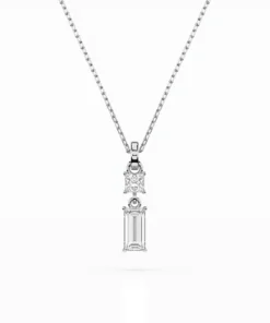 Solitaire Necklace (Baguette), 0.1 ct — 104-10071/1(0.30)BAQ