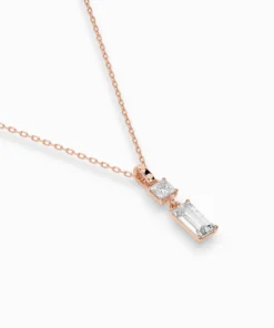 Solitaire Necklace (Baguette), 0.1 ct — 104-10071/1(0.30)BAQ - Image 9