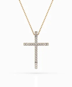 Minimalism Necklace (Round), 0.14 ct — 104-10026 - Image 4