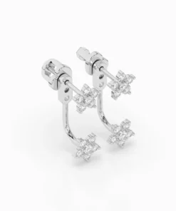 Illusion Earring (Round), 0.25 ct — 102-10195/1 - Image 3