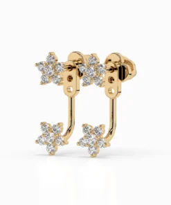 Illusion Earring (Round), 0.25 ct — 102-10195/1 - Image 4