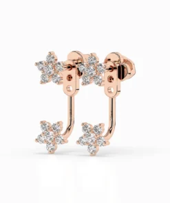 Illusion Earring (Round), 0.25 ct — 102-10195/1 - Image 8