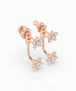 Illusion Earring (Round), 0.25 ct — 102-10195/1 - Image 10