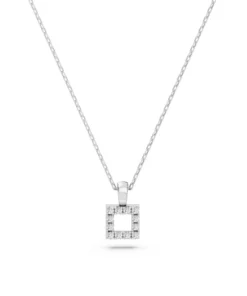 Minimalism Necklace (Round), 0.06 ct — 104-10079 - Image 3