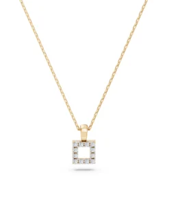 Minimalism Necklace (Round), 0.06 ct — 104-10079 - Image 6