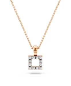 Minimalism Necklace (Round), 0.06 ct — 104-10079 - Image 7