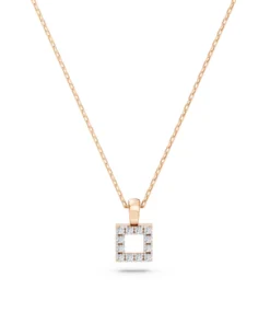 Minimalism Necklace (Round), 0.06 ct — 104-10079 - Image 9