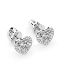 Alternative view of Illusion Earring (Round), 0.17 ct — 102-10096