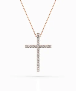 Minimalism Necklace (Round), 0.14 ct — 104-10026 - Image 7