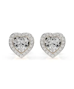 Illusion Earring (Round), 0.17 ct — 102-10096 - Image 4