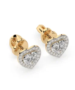 Illusion Earring (Round), 0.17 ct — 102-10096 - Image 5