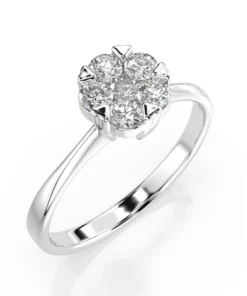 Illusion Ring (Round), 0.1 ct — 101-10015/1(3.0)