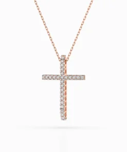 Minimalism Necklace (Round), 0.14 ct — 104-10026 - Image 8
