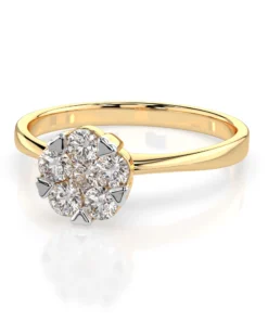 Illusion Ring (Round), 0.1 ct — 101-10015/1(3.0) - Image 6