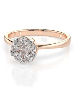 Illusion Ring (Round), 0.1 ct — 101-10015/1(3.0) - Image 9