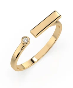 Minimalism Ring (Round), 0.02 ct — 101-10066 - Image 4