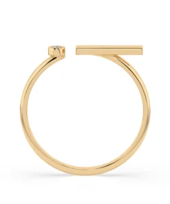 Minimalism Ring (Round), 0.02 ct — 101-10066 - Image 5