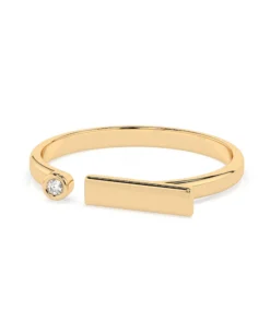 Minimalism Ring (Round), 0.02 ct — 101-10066 - Image 6