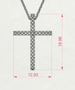 Minimalism Necklace (Round), 0.14 ct — 104-10026 - Image 10