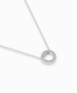 Minimalism Necklace (Round), 0.09 ct — 104-10028 - Image 3