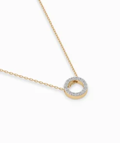 Minimalism Necklace (Round), 0.09 ct — 104-10028 - Image 6