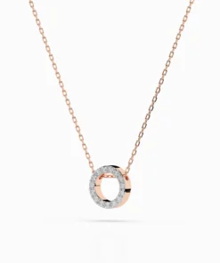 Minimalism Necklace (Round), 0.09 ct — 104-10028 - Image 8