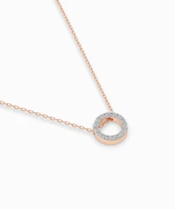 Minimalism Necklace (Round), 0.09 ct — 104-10028 - Image 9