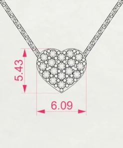 Illusion Necklace (Round), 0.09 ct — 104-10059 - Image 10