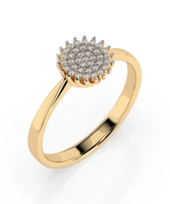 Illusion Ring (Round), 0.15 ct — 101-10171 - Image 4