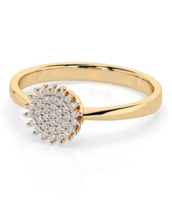 Illusion Ring (Round), 0.15 ct — 101-10171 - Image 6
