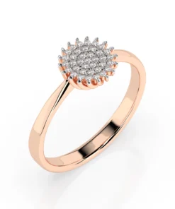 Illusion Ring (Round), 0.15 ct — 101-10171 - Image 7