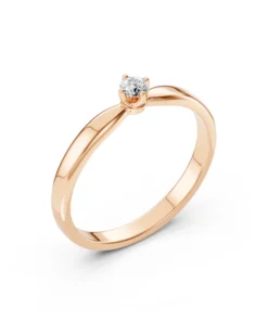 Solitaire Ring (Round), 0.1 ct — 101-10041(3.0) - Image 7