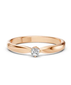 Solitaire Ring (Round), 0.1 ct — 101-10041(3.0) - Image 9