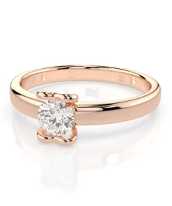 Solitaire Ring (Round), 0.3 ct — 101-10013(4.2) - Image 9
