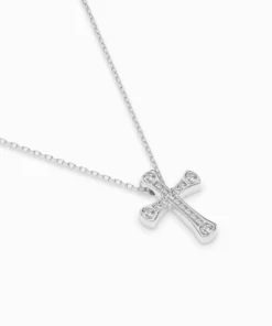 Minimalism Necklace (Round), 0.06 ct — 104-10009 - Image 3