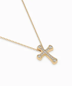 Minimalism Necklace (Round), 0.06 ct — 104-10009 - Image 6