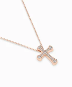 Minimalism Necklace (Round), 0.06 ct — 104-10009 - Image 9
