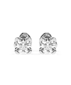 Solitaire Butterfly Earring (Round), 0.6 ct — 102-10089/2(4.2)