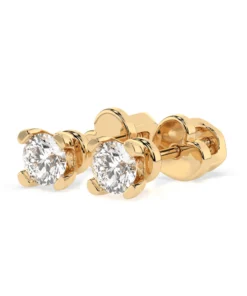 Solitaire Butterfly Earring (Round), 0.6 ct — 102-10089/2(4.2) - Image 6