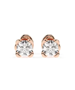 Solitaire Butterfly Earring (Round), 0.6 ct — 102-10089/2(4.2) - Image 7