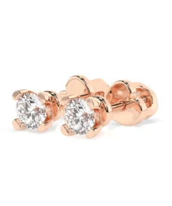 Solitaire Butterfly Earring (Round), 0.6 ct — 102-10089/2(4.2) - Image 9
