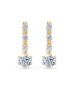 Solitaire Eternity Earring, 0.6 ct — 102-10144(4.2) - Image 4