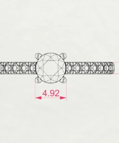 Solitaire Eternity Ring (Round), 0.4 ct — 101-10094(4.7) - Image 10