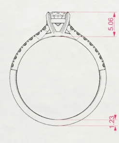 Solitaire Eternity Ring (Round), 0.4 ct — 101-10094(4.7) - Image 11
