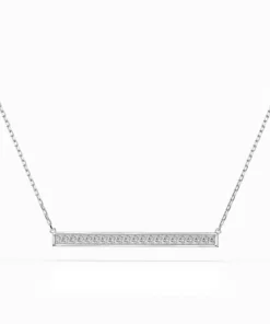 Minimalism Necklace (Round), 0.12 ct — 104-10024