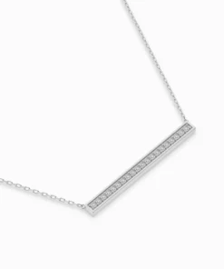 Minimalism Necklace (Round), 0.12 ct — 104-10024 - Image 3