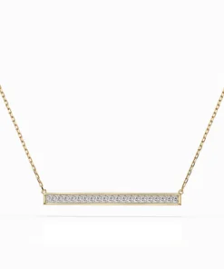 Minimalism Necklace (Round), 0.12 ct — 104-10024 - Image 4