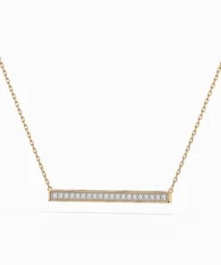 Minimalism Necklace (Round), 0.12 ct — 104-10024 - Image 5