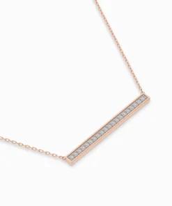 Minimalism Necklace (Round), 0.12 ct — 104-10024 - Image 9